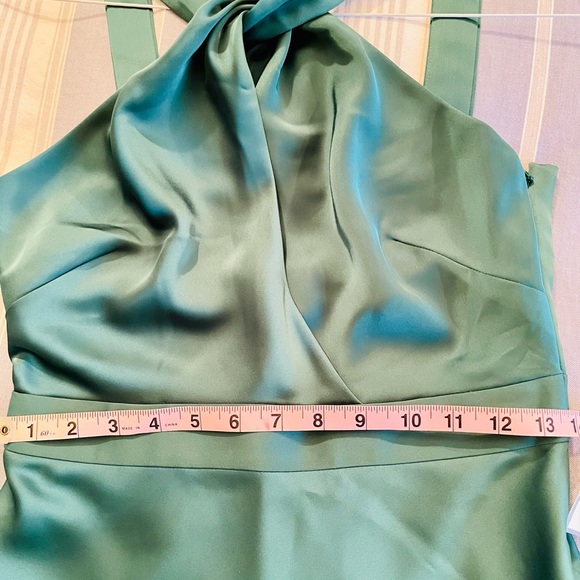 NWT J.Crew Emerald Green Satin Midi Dress – Size 4 - Picture 8 of 13